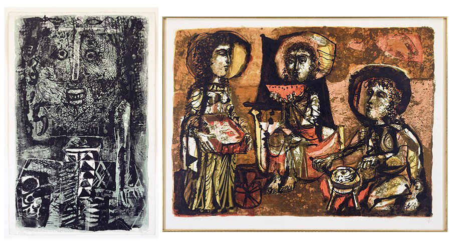 Antoni Clave (Spanish, 1913-2005) Les Trois Maries. (1 of 2)