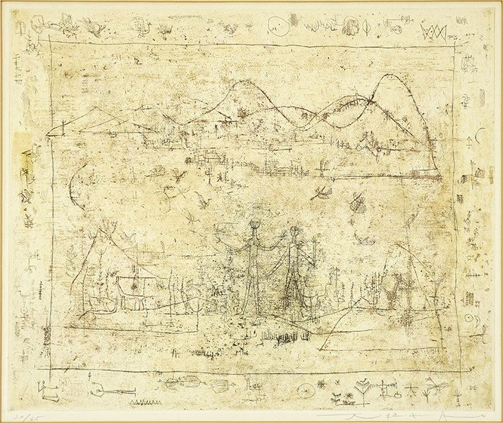 Zao Wou-Ki (Chinese/French, 1921-2013) Paysage avec (1 of 10)