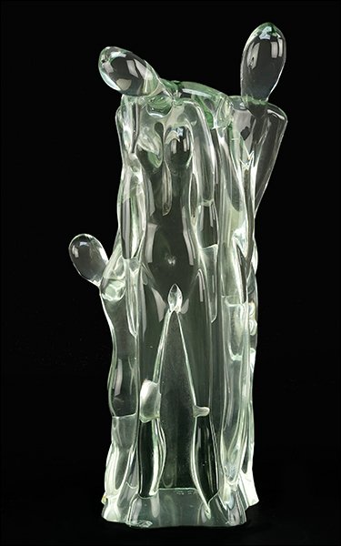Licio Zanetti (Italian, 20th Century) The Family.: Licio Zanetti (Italian, 20th Century) The Family. Glass figural sculpture. Signed on the underside "Licio Zanetti Murano" Height: 18"