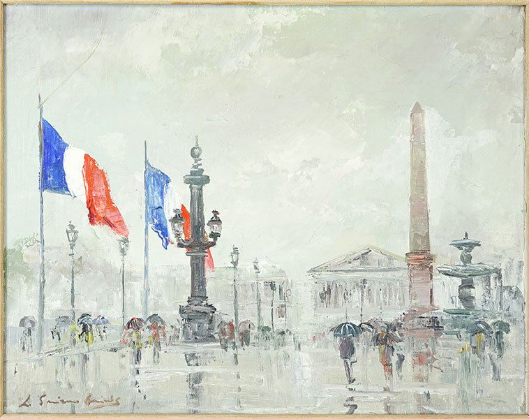 Artist Unknown (French, 20th Century) Place de la (1 of 4)
