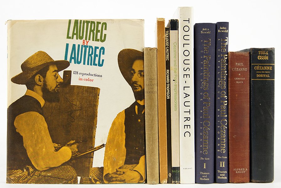 A Collection of Books on Cezanne and Toulouse-Lautrec. (1 of 1)