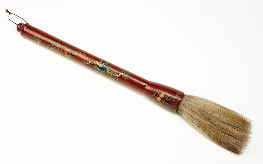 A Chinese Papier Mache Calligraphy Brush. (1 of 1)