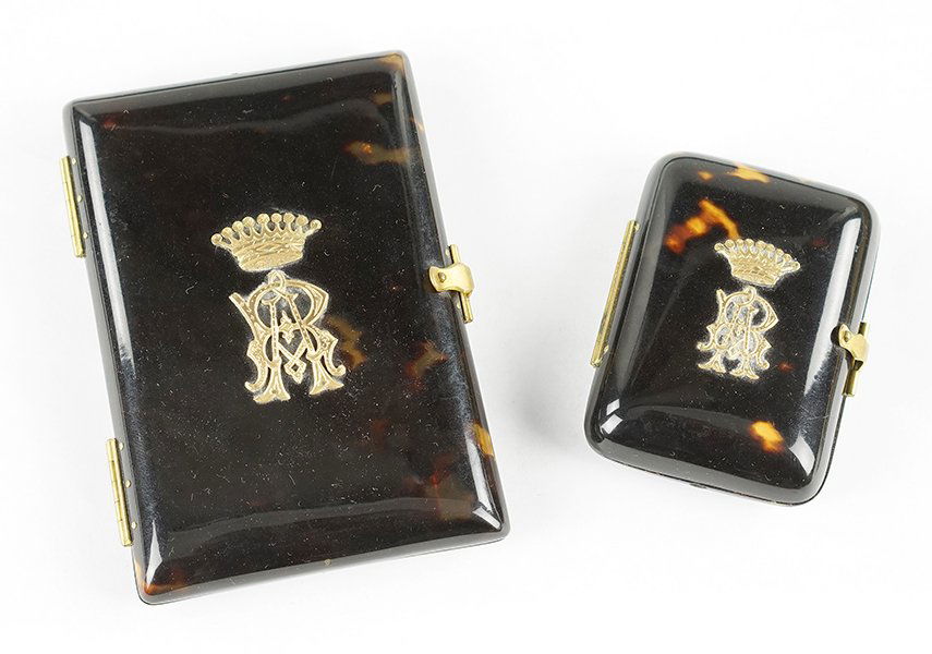 Two Tortoise Shell Cases. (1 of 6)