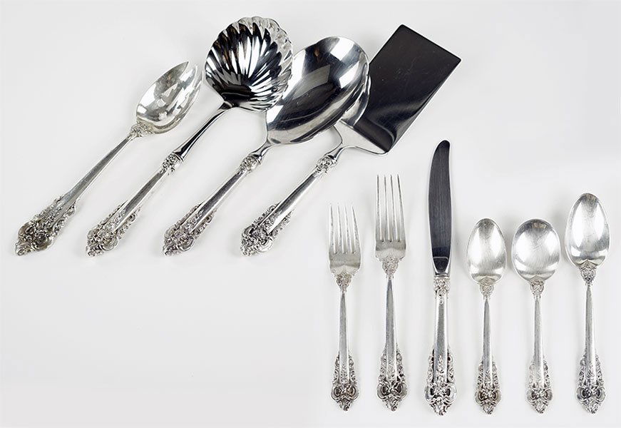 A Wallace Sterling Silver Flatware Service. (1 of 1)