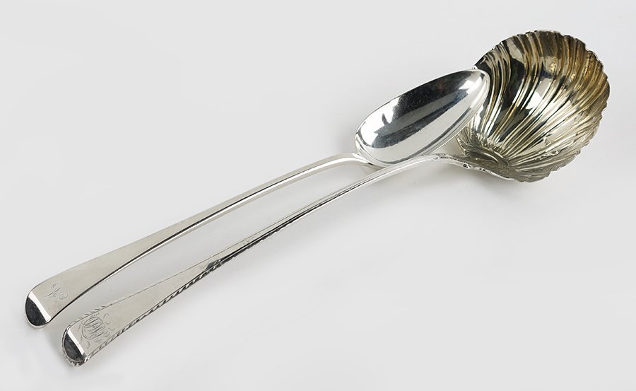 An English Silver Punch Ladle. (1 of 1)