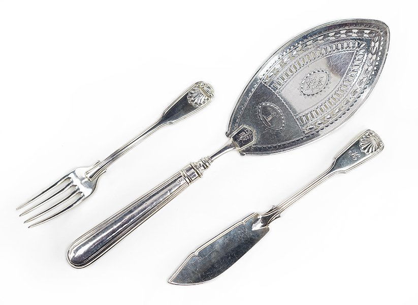 A George III Silver Fish Fork. (1 of 1)