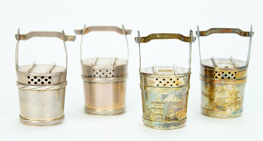 Two Pairs of Japanese .950 Silver Salt and Pepper (1 of 1)