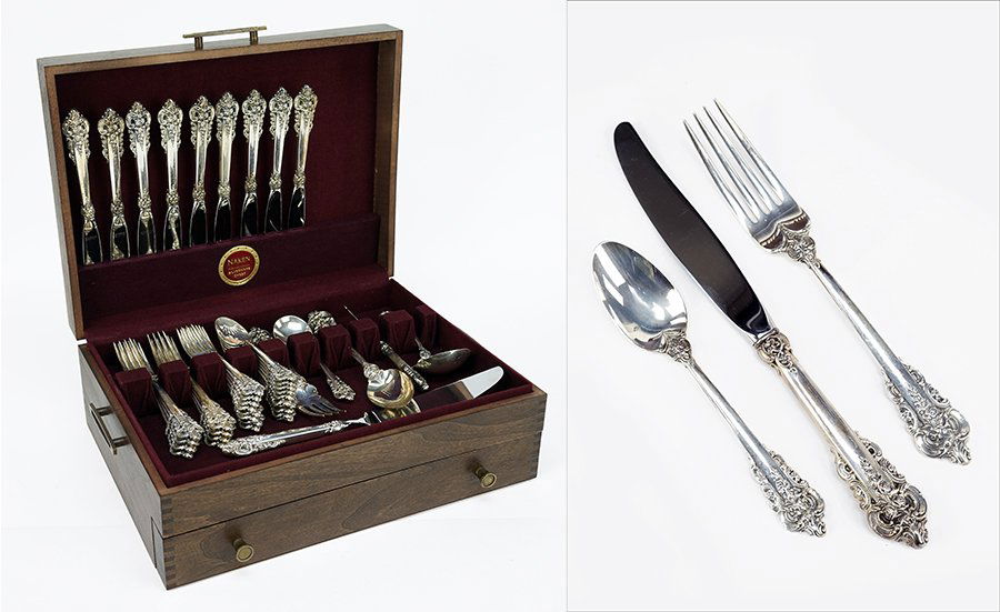 A Wallace Sterling Silver Flatware Service. (1 of 1)
