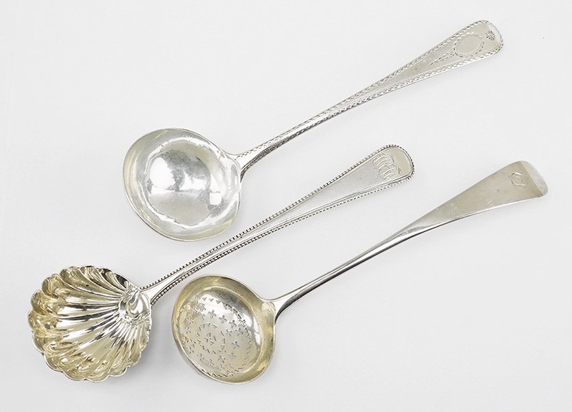 Two Georgian Silver Sauce Ladles. (1 of 1)