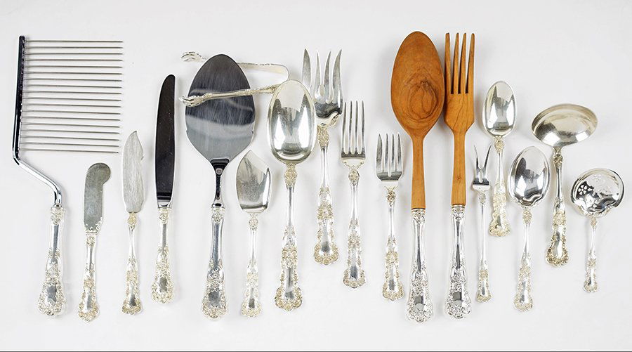 A Gorham Sterling Silver Flatware Service. (1 of 1)