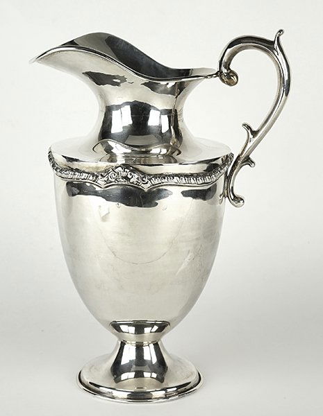 A Mexican Marmolejo Sterling Silver Pitcher. (1 of 1)