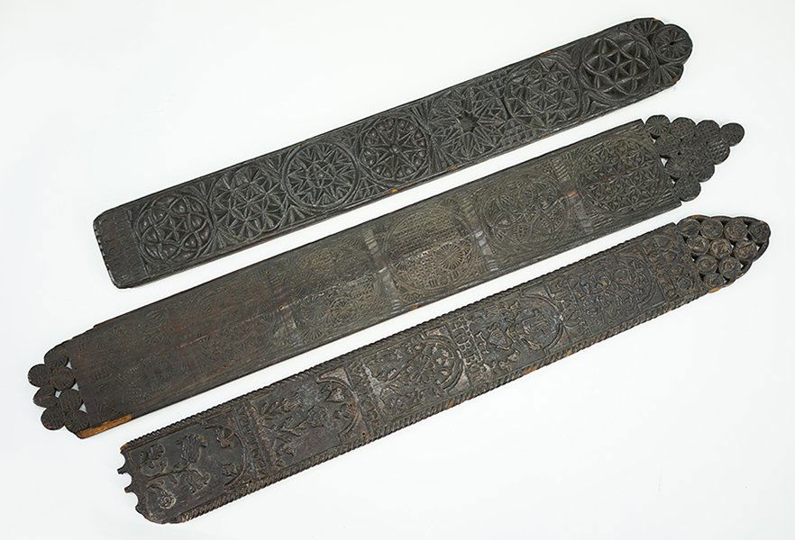 Two 18th Century Carved Wood Plaques. (1 of 1)