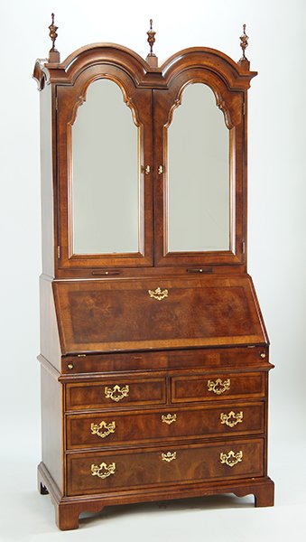 A Henredon Mahogany Secretary Bookcase. (1 of 2)