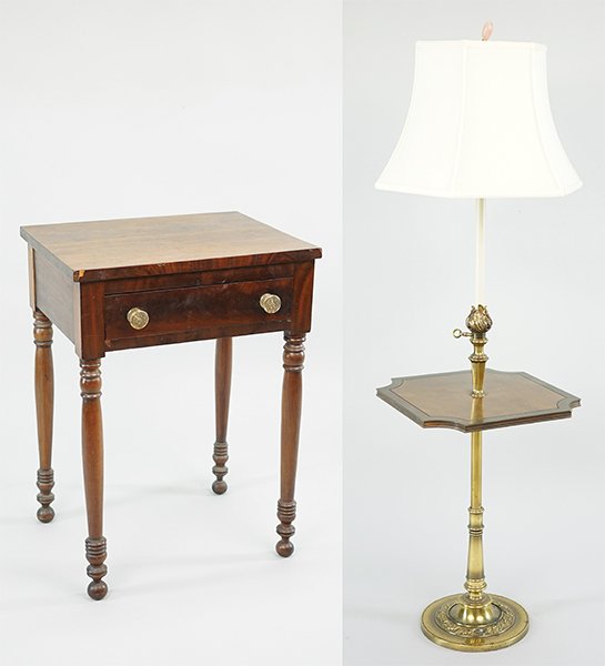A Mahogany Lamp Table. (1 of 1)