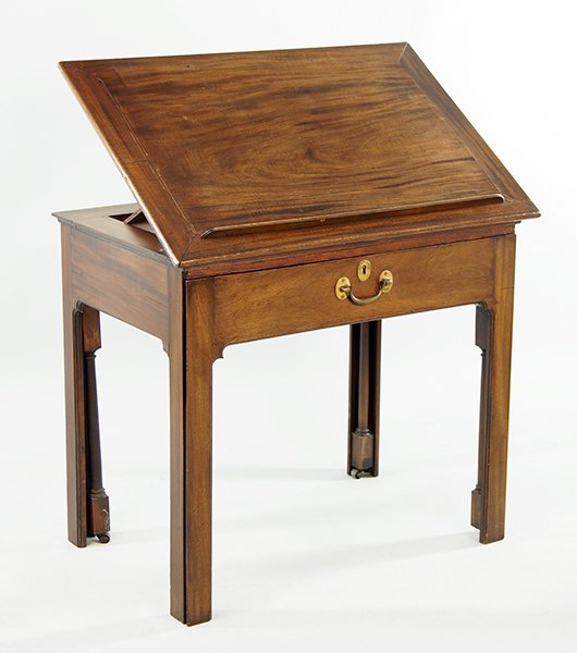 An English Mahogany Drafting Table. (1 of 9)