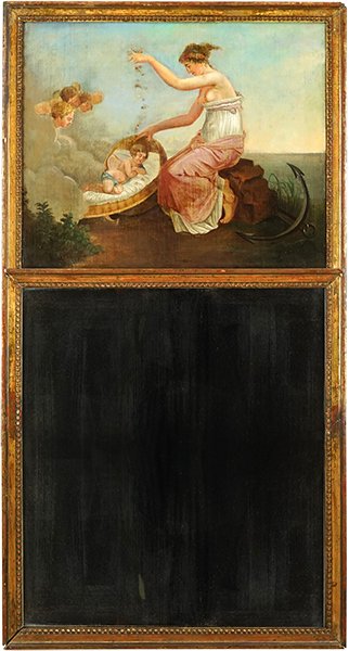 An Early 19th Century Trumeau Mirror. (1 of 1)