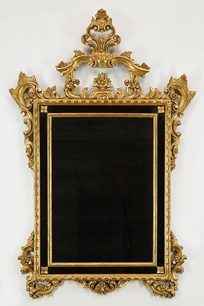 A Rococo Style Gold Mirror. (1 of 3)