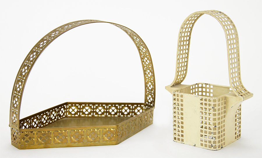Two Wiener Werkstatte Pierced Basket Forms. (1 of 9)