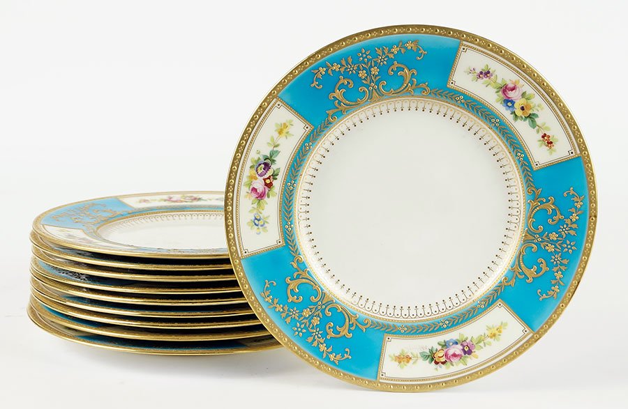 A Set of Ten Minton for Spaulding & Co. Chicago (1 of 3)