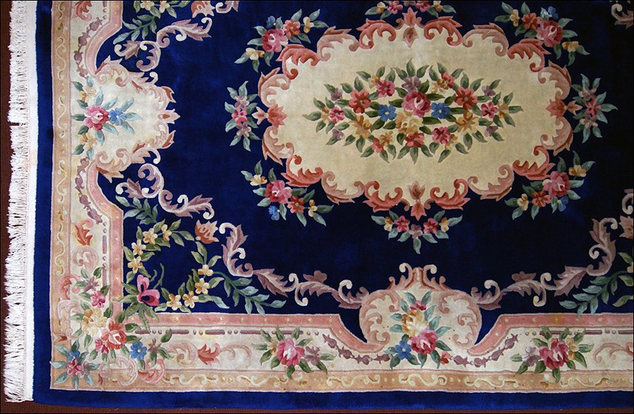 An Aubusson Savonnerie Style Carpet.: An Aubusson Savonnerie Style Carpet. 10'6" x 7'11"