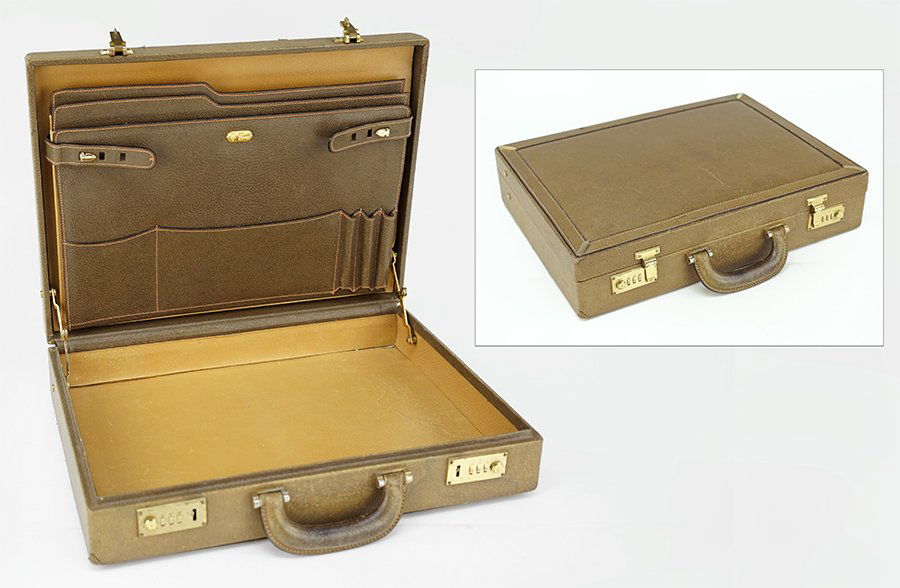 A Gucci Leather Briefcase. (1 of 1)