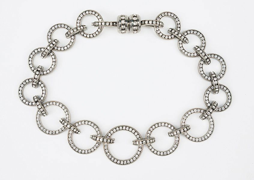 A Valentino 'Night' Rhinestone Necklace. (1 of 1)