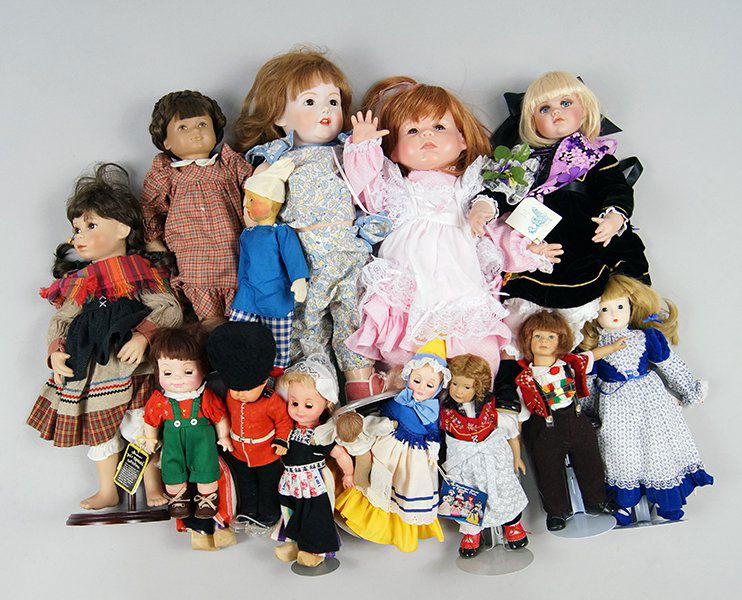 Group of Contemporary Dolls. (1 of 1)