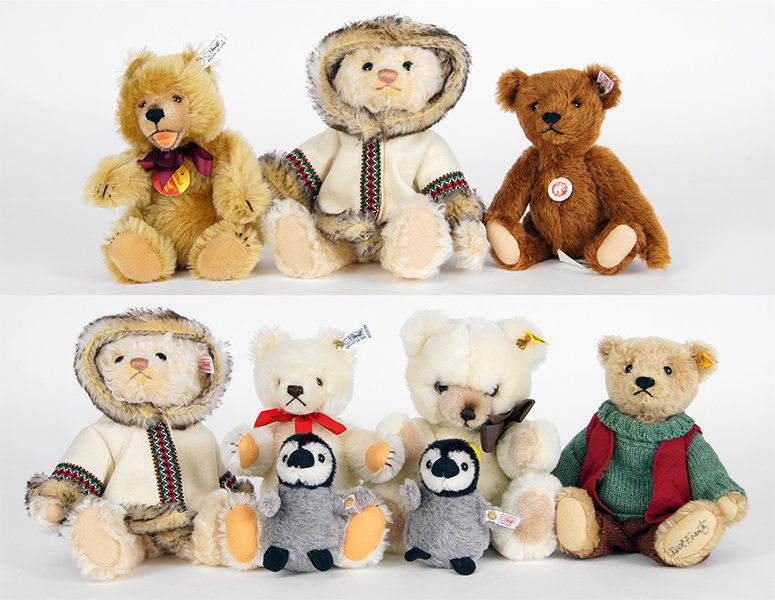 Group of Steiff Plush Bears. (1 of 1)
