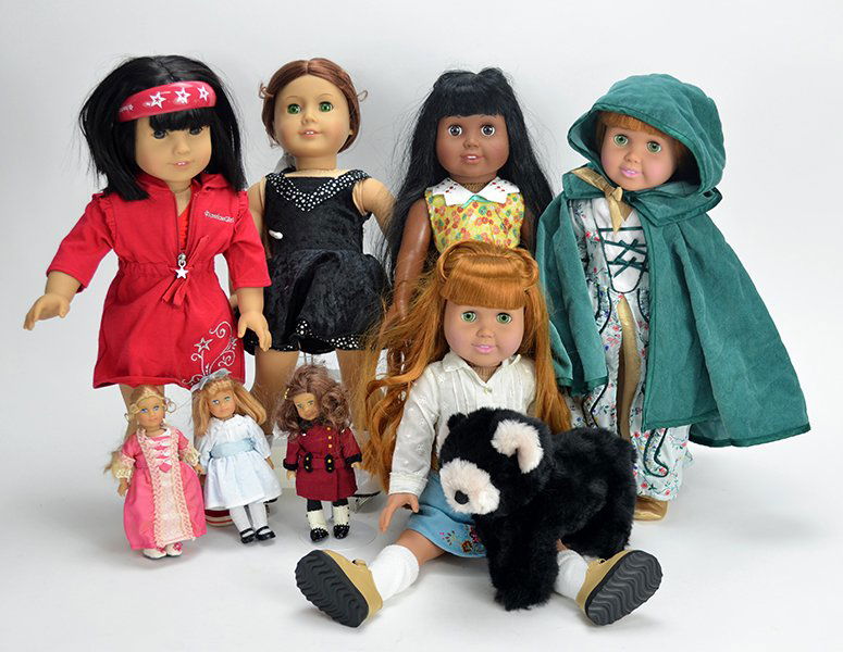 Group of American Girl Dolls. (1 of 1)