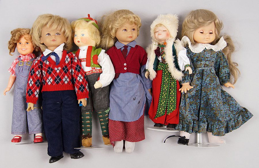 Group of Various Dolls. (1 of 1)