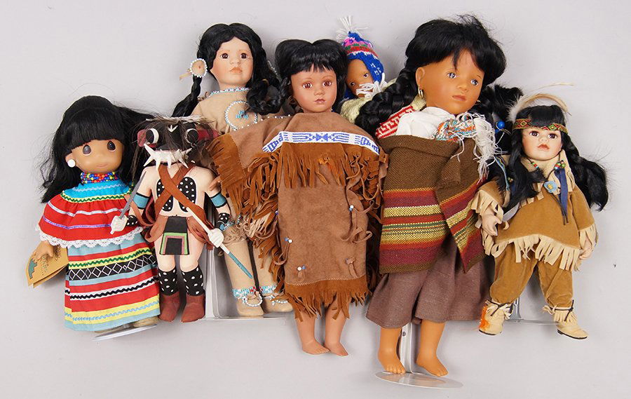Group of Native American Dolls. (1 of 1)