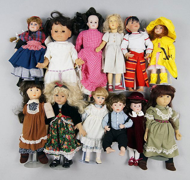 Group of Contemporary Dolls. (1 of 1)