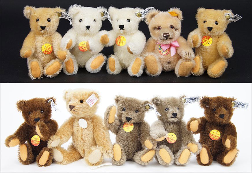 Group of Steff Miniature Plush Bears. (1 of 1)