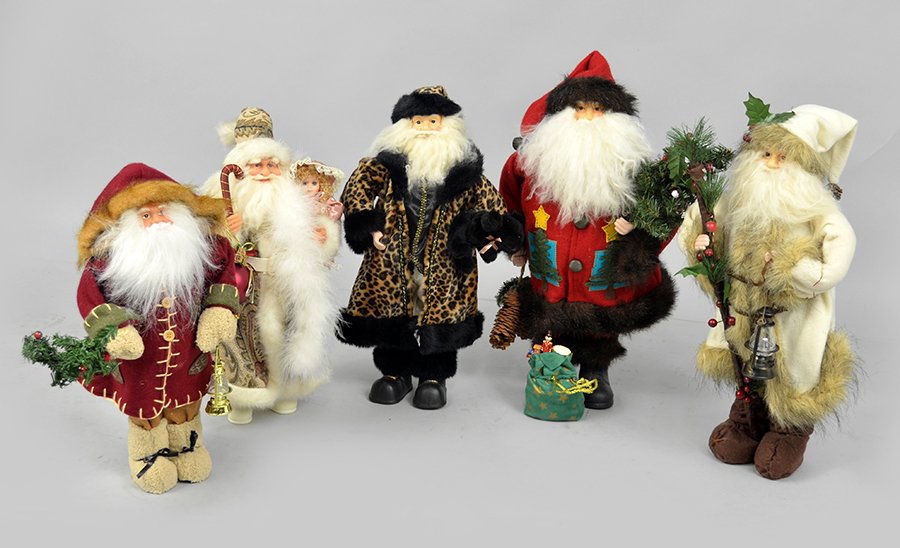 Group of Christmas Santa's. (1 of 1)