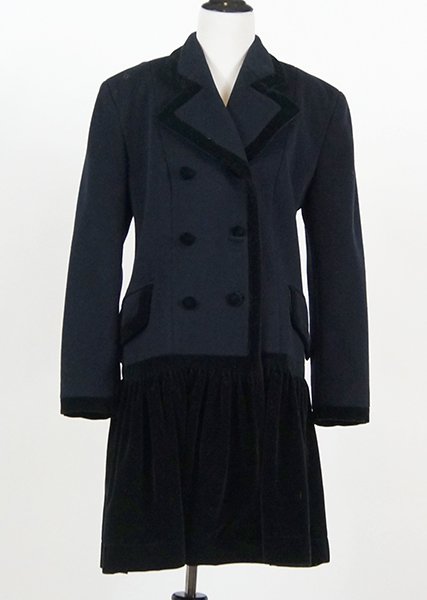 A Navy Moschino Dress Coat. (1 of 1)