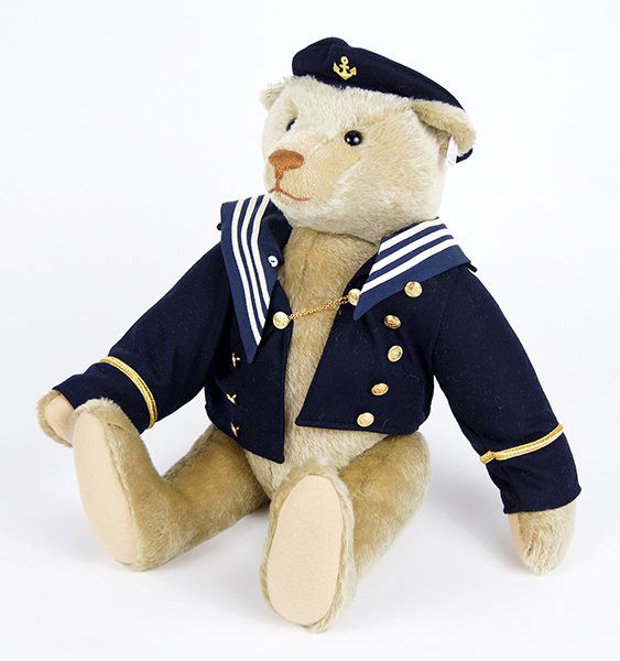 Steiff Teddy Captain Plush Bear. (1 of 1)