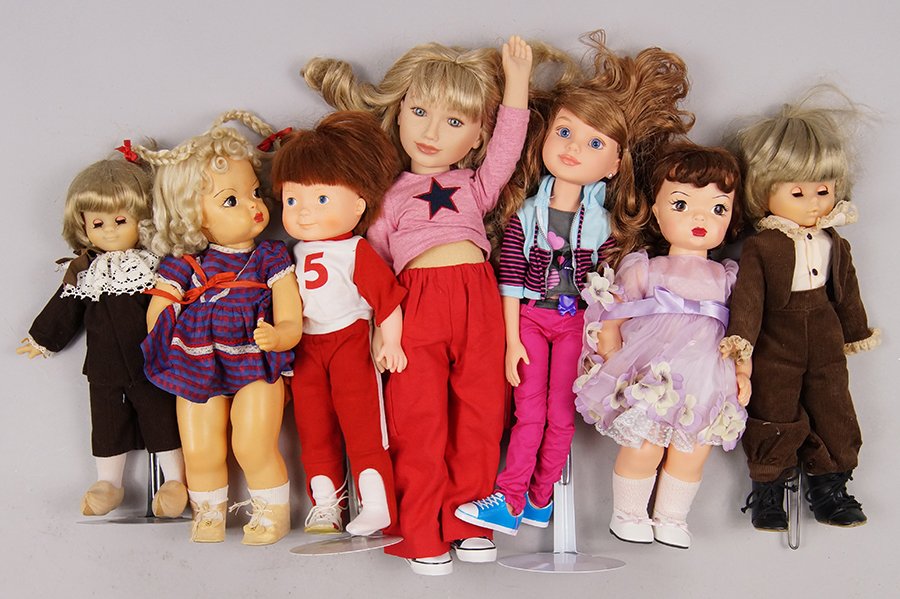 Group of Contemporary Dolls.: Group of Contemporary Dolls. Consisting of Effanbee, Terri Lee reproductions, twenty one dolls Height: 14" to 20"