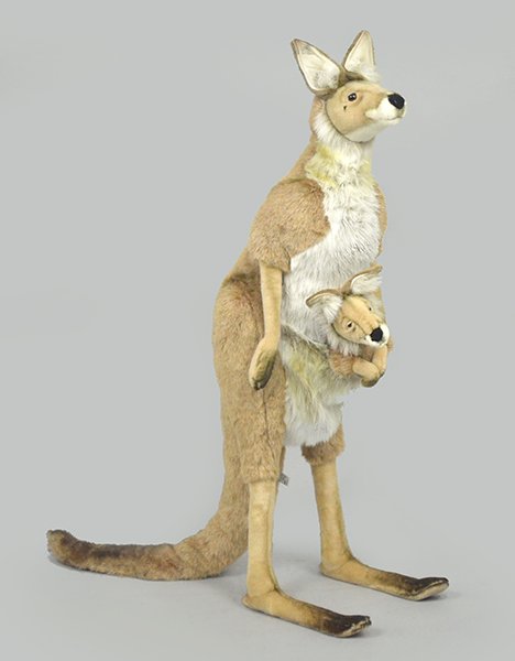 Hansa Kangaroo Plush.: Hansa Kangaroo Plush. Height: 40"