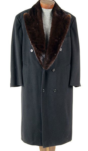 A Black Cashmere Top Coat. (1 of 1)