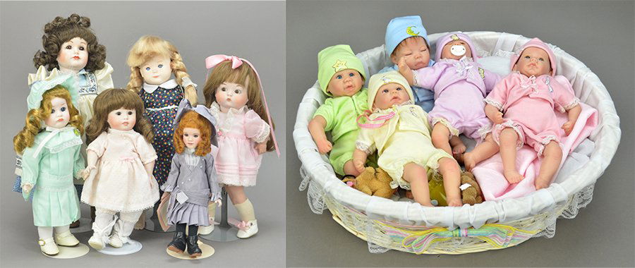 Group of Contemporary Dolls. (1 of 1)