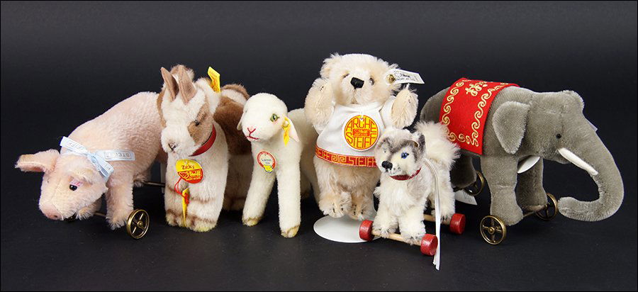 Group of Steiff Plush Animals. (1 of 1)