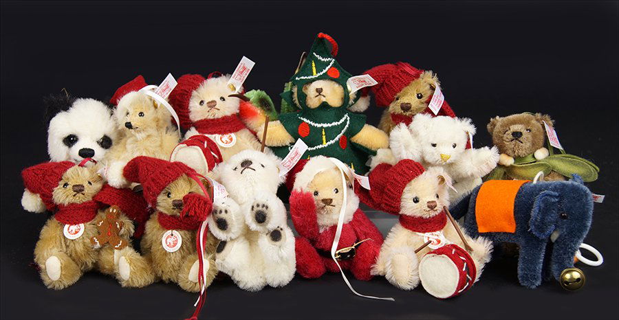 Group of Steiff Christmas Ornaments and Miniatures. (1 of 1)