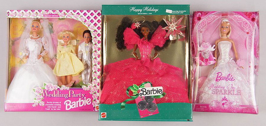 Group of Barbie Dolls. (1 of 1)