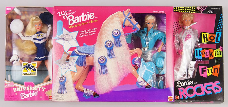 Group of Barbie Dolls.: Group of Barbie Dolls. Consisting of twenty Barbies in the original boxes