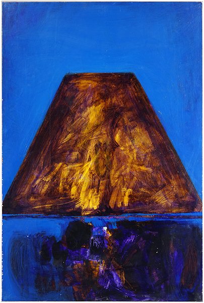 Ronaldo de Juan (Argentinian, 1931-1989) Untitled: Ronaldo de Juan (Argentinian, 1931-1989) Untitled Abstract. Mixed media on cardboard, signed on the backing, titled and inscribed 'NY 1985' 60" x 40"