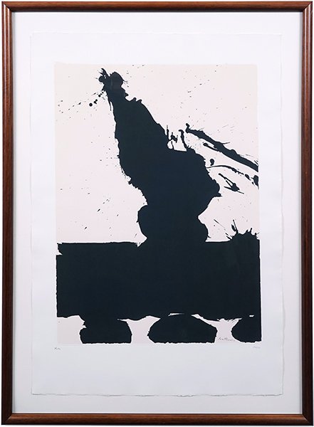 Robert Motherwell (American, 1915-1991) Africa Suite:: Robert Motherwell (American, 1915-1991) Africa Suite: Africa 2. Screenprint, 1970. Plate 2 of 'Africa Suite', published by Marlborough Graphics, NY. Ref: Belknap 40; Engberg/Banach 70. Pencil signed w