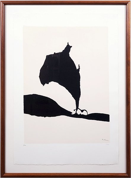 Robert Motherwell (American, 1915-1991) Africa Suite:: Robert Motherwell (American, 1915-1991) Africa Suite: Africa 9. Screenprint, 1970. Plate 9 of 'Africa Suite', published by Marlborough Graphics, NY. Ref: Belknap 48; Engberg/Banach 77. Pencil signed w
