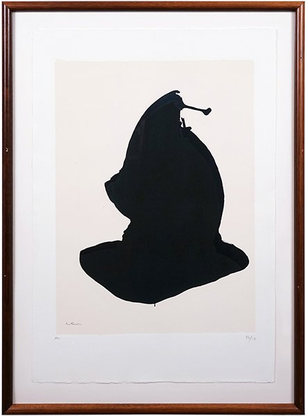 Robert Motherwell (American, 1915-1991) Africa Suite:: Robert Motherwell (American, 1915-1991) Africa Suite: Africa 10. Screenprint, 1970. Plate 10 of 'Africa Suite', published by Marlborough Graphics, NY. Ref: Belknap 49; Engberg/Banach 78. Pencil signed