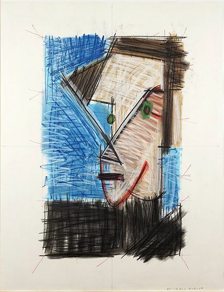 Michael Hurson (American, 1941-2007) Portrait of Ron: Michael Hurson (American, 1941-2007) Portrait of Ron Stone. Pastel and gouache, dated to 1980, signed lower right. Provenance: Dart Gallery, Chicago 40" x 30" Frame: 44.25" x 34.25"