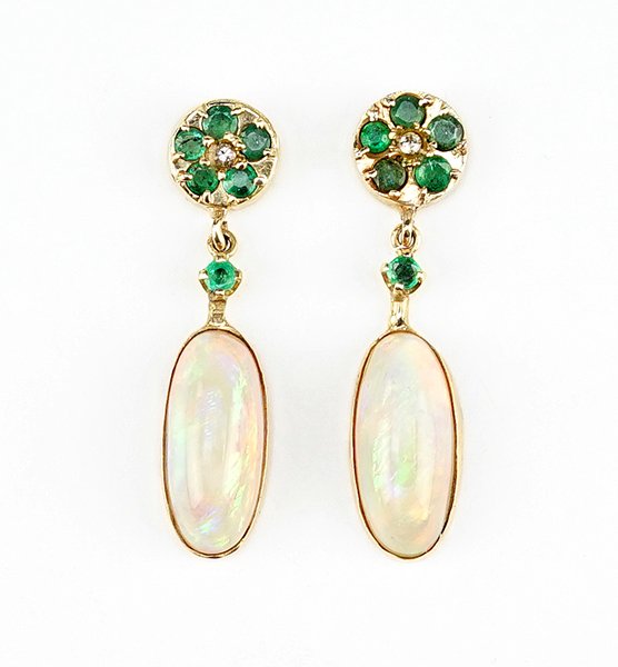 A Pair of 18 Karat Yellow Gold Earrings. (1 of 1)